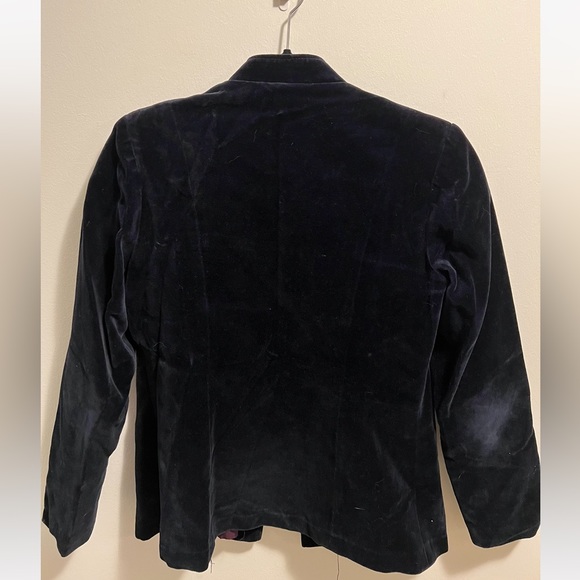 Marjerie Hamilton navy suede jacket. Size medium - Picture 2 of 7